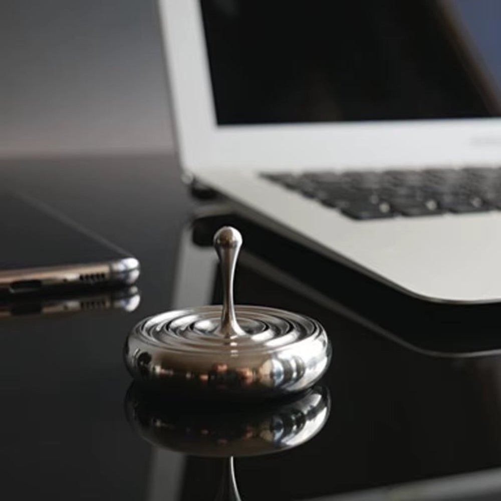 Stress Reliever Toys Water Drop Hand Spinning Top Metal Desktop Magic Fusion Decoration Desktop Gyro Children Adults Office Men